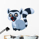 Cute Lemur Cartoon Wall Decal