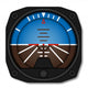 vector airplane attitude indicator - artificial horizon 