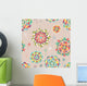 Seamless Floral Pattern Wall Decal Design 2