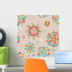 Seamless Floral Pattern Wall Decal Design 2