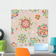 Seamless Floral Pattern Wall Decal Design 2
