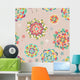 Seamless Floral Pattern Wall Decal Design 2