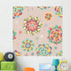 Seamless Floral Pattern Wall Decal Design 2