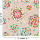 Seamless Floral Pattern Wall Decal Design 2