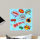 Comic speech bubbles design elements collection Wall Mural