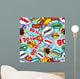 Seamless Pattern Comic Speech Wall Decal