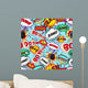 Seamless Pattern Comic Speech Wall Decal