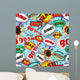 Seamless Pattern Comic Speech Wall Decal