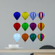 Set of Twelve Hot Air Balloons 