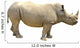 White Rhino Wall Decal