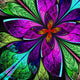 Beautiful Multicolor Fractal Flower 
