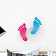 human footprints girls' and boys 