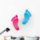human footprints girls' and boys 
