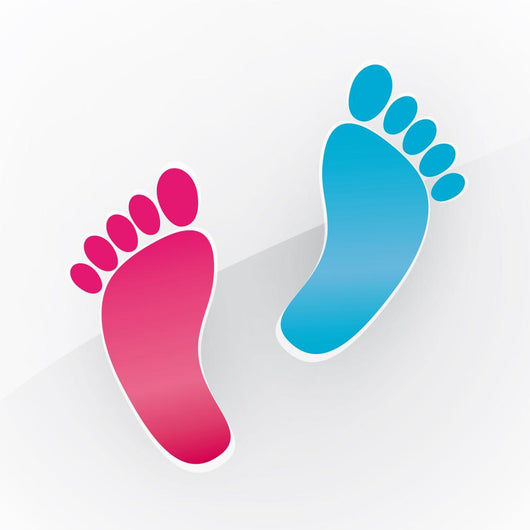 human footprints girls' and boys 