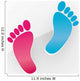 human footprints girls' and boys 