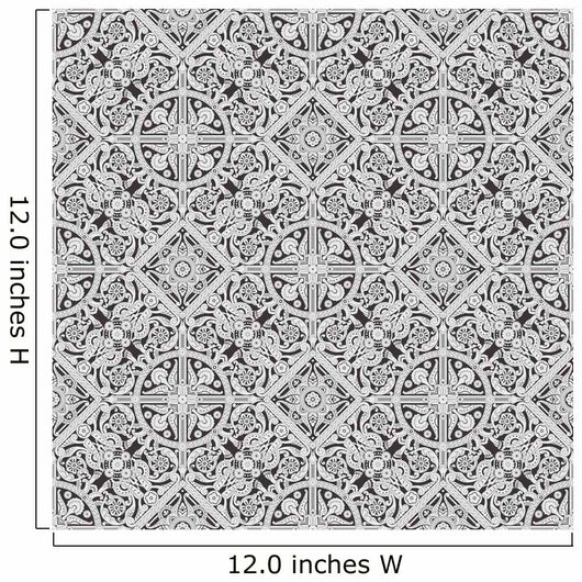 Seamless Tiling Floral Wallpaper Wall Decal