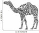 Camel with black & white ornament 