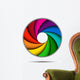Colorful rainbow swirl Wall Decal
