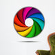 Colorful rainbow swirl Wall Decal