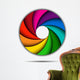 Colorful rainbow swirl Wall Decal