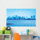 Miami city skyline silhouette background 