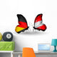 Two Butterflies with Flags Germany and Austria Wall Decal