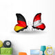 Two Butterflies with Flags Germany and Austria Wall Decal