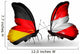 Two Butterflies with Flags Germany and Austria Wall Decal