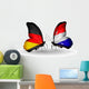 Two Butterflies with Flags Germany and Holland Wall Decal