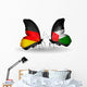 Two Butterflies with Flags Germany and Palestine Wall Mural