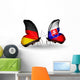 Two Butterflies with Flags Germany and Slovakia Wall Decal