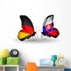 Two Butterflies with Flags Germany and Slovakia Wall Decal