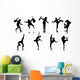 dance silhouettes Wall Mural