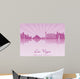 Las Vegas skyline in purple radiant orchid 