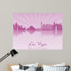 Las Vegas skyline in purple radiant orchid 