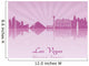 Las Vegas skyline in purple radiant orchid 