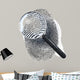 Magnifying Lens Over Fingerprint in Dot Matrix 