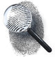 Magnifying Lens Over Fingerprint in Dot Matrix 