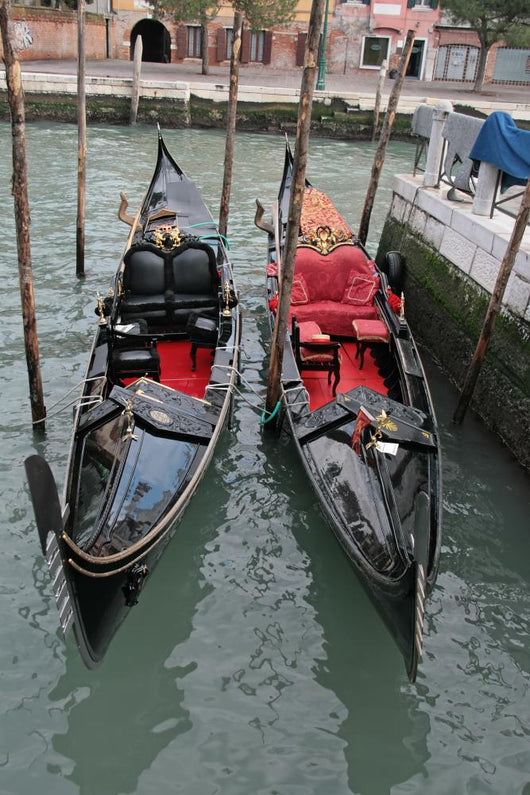 Pictures of Real Typical Boat of Venice 