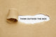 Think Outside The Box Torn Paper Wall Mural