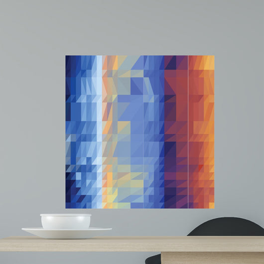 Triangles Colorful Wall Decal
