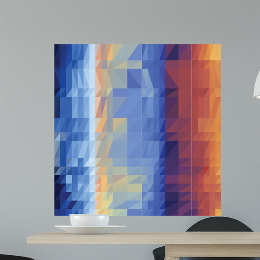 Triangles Colorful Wall Decal