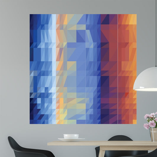 Triangles Colorful Wall Decal