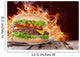 Delicious Hamburger on Wood 