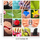 Stylish fingernails collage 