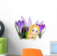 Cute Toon Purple Crocus Fairy, Lounging Wall Mural