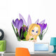 Cute Toon Purple Crocus Fairy, Lounging Wall Mural