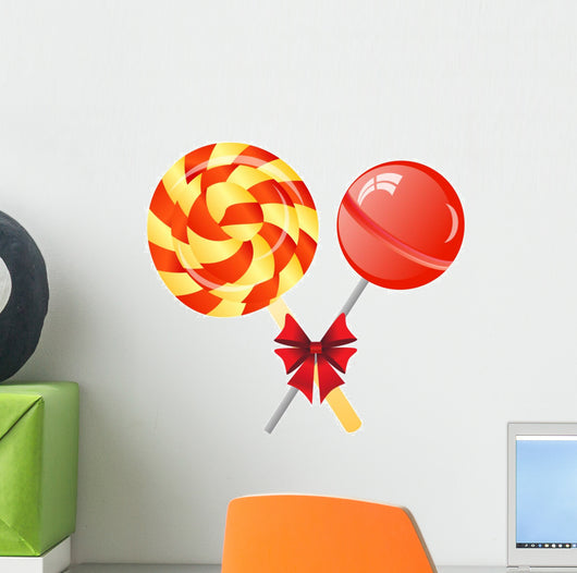 Lollipops Background Wall Decal
