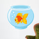 Gold fish in aquarium Wall Decal