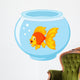 Gold fish in aquarium Wall Decal
